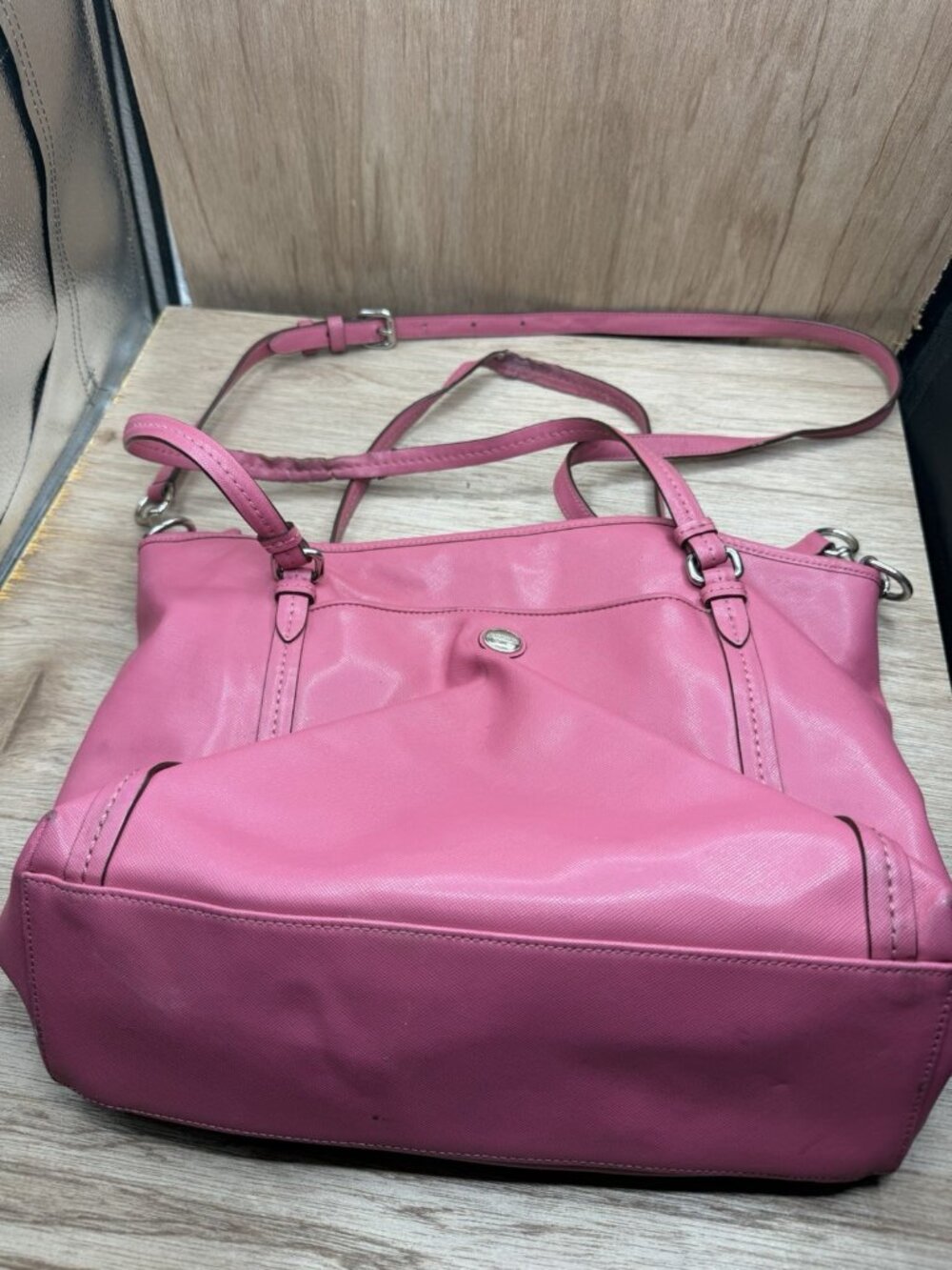 COACH Peyton Large Pocket Double Strap Tote - PINK CORAL